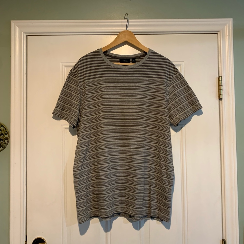Men’s Marc Anthony XXL Shirt Gray Striped EUC